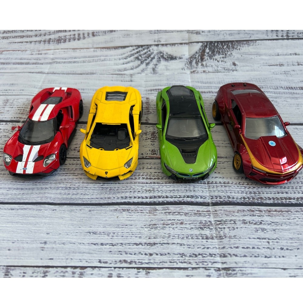 Kinsmart Jada Marvel Diecast Car Collection Rollback Vehicles Lamborghini BMW‎